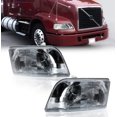 thumbnail image 1 of Torque Headlight PAIR Replacement for 1999-2017 Volvo VNM and 1996-2003 VN VNL Semi Trucks Driver Left Passenger Right Side Set Assembly DOT SAE Approved (TR013-L, TR013-R), 1 of 9