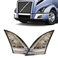 thumbnail image 1 of Torque LED Chrome Headlight PAIR Replacement for 2018+ Volvo VNL Semi Trucks [Included All Bulbs] Assembly DOT SAE Approved LHD RHD (TRF01096-L & TRF01096-R), 1 of 1