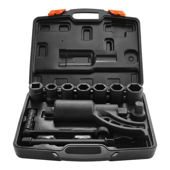 Torque Multiplier 1 Inch Drive - 4800N.m Lug Nut Wrench Set with 8 Sockets (24-38mm) - Heavy Duty Torque Multiplier for Trucks, RVs, Buses