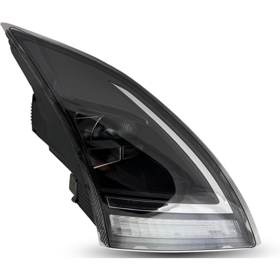 Torque Passenger Right Side LED Headlight Replacement for 2018-2024 Volvo VNL/VNR [Included All Bulbs] with Clear Lens, LED Control Module, DOT SAE Approved Headlamp RH (TRH219904BL)