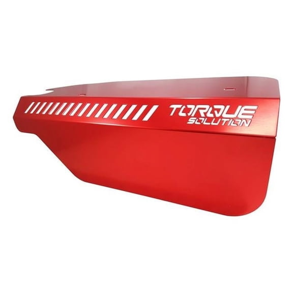 Torque Solution TS-SU-289R Engine Pulley Cover for 2015 Plus Subaru WRX & 2014 Plus Forester XT - Red