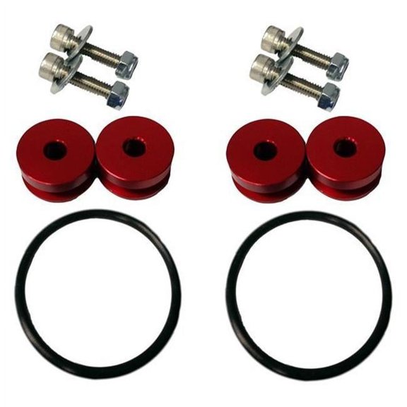 Torque Solution TS-UNI-026R Billet Bumper Quick Release Kit, Red