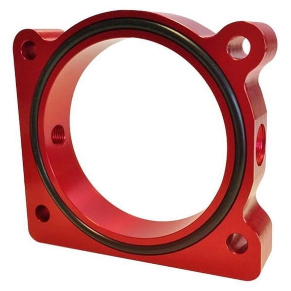 Torque Solution Throttle Body Spacer for 2011-2017 Ford F-150 3.5L Ecoboost & 3.7L V6, Red