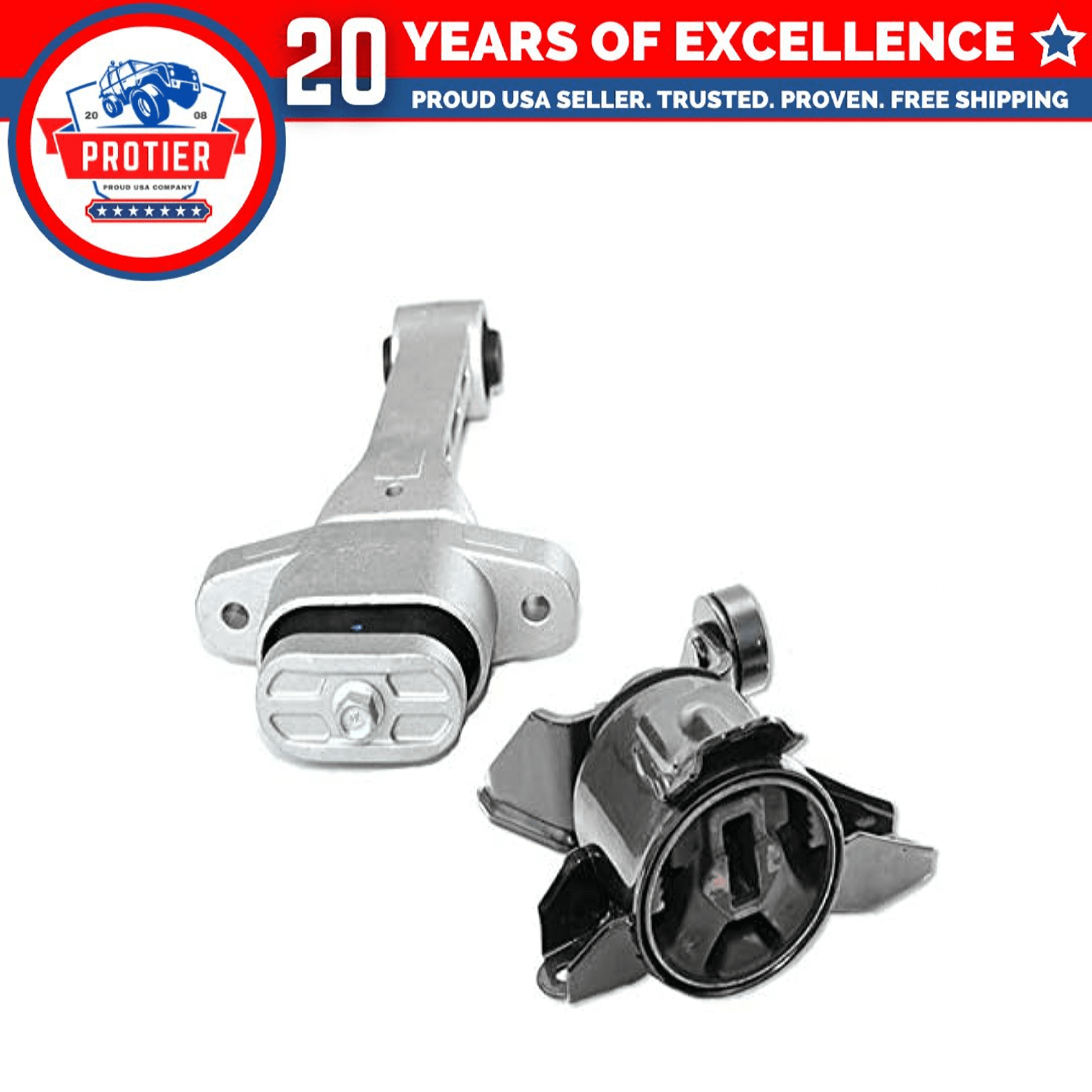 Torque Strut & Trans Mount 2PCS Set Compatible for Hyundai Tucson/ Kia