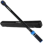 Torque Wrench 1/2 drive, 30-250 FT.LB/40.7-339 Nm, Dual-Direction Adjustable 1/2 Torque Wrench, 72-Tooth Click Dual Range Scales Torque Wrenches for Car, Truck,Tractor
