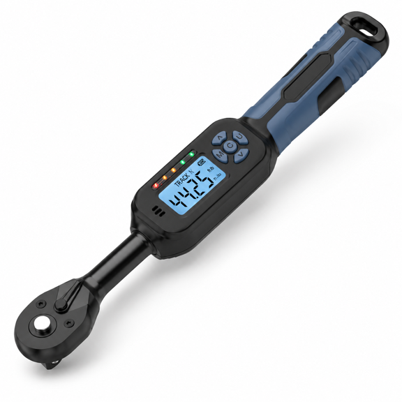 Torque Wrench Digital ±1% Avertest Accuracy 3/8 (2.21-44.25 Ft.lb) With Buzzer And Led Flash Notification Track Mode Bike Auto Car