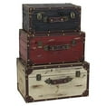 thumbnail image 1 of Torrance Wood Trunks, Red, Black & White - Set of 3, 1 of 1