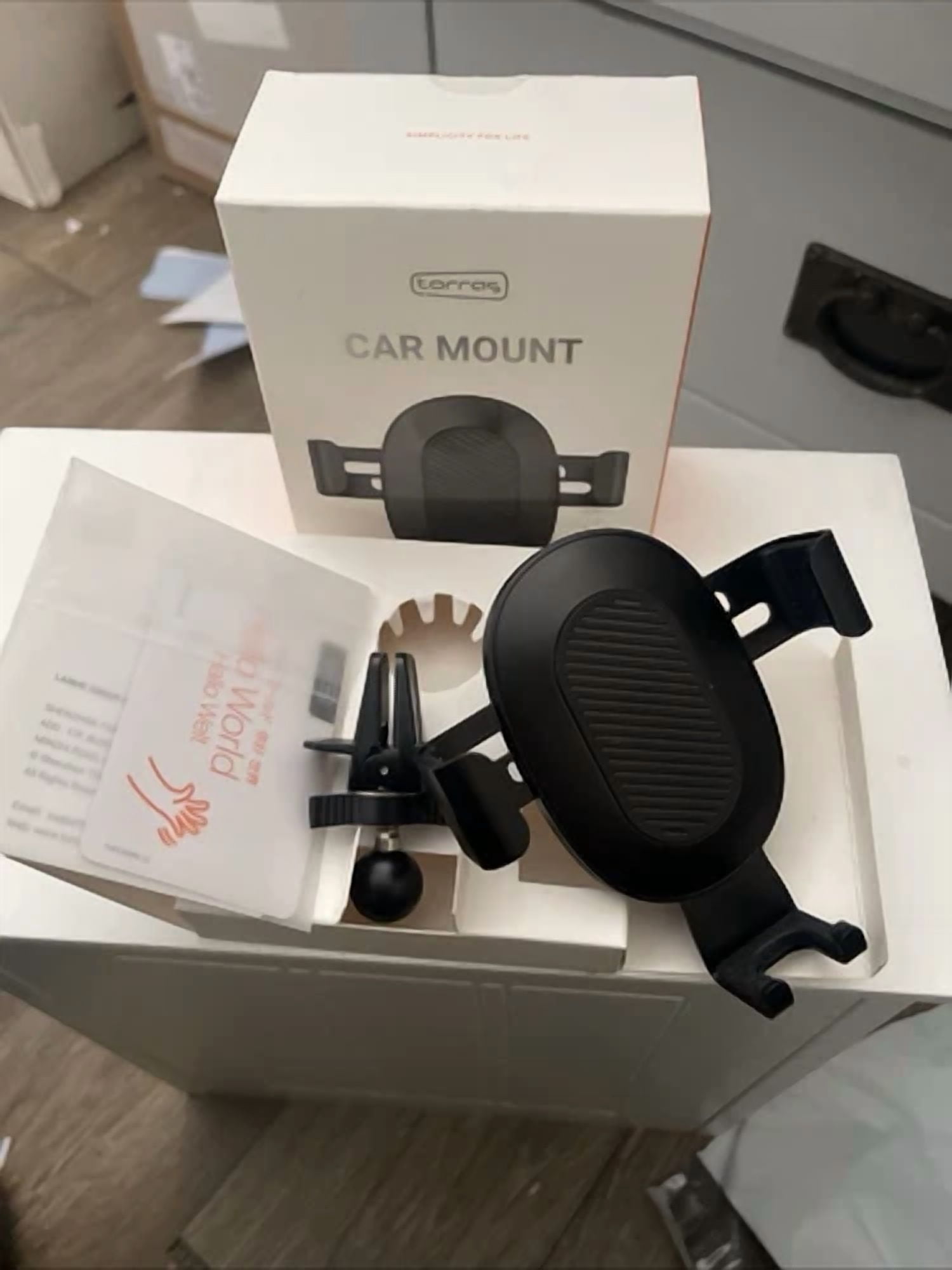 Torras Cell Phone Holder For Car, Car Mount Holder Cradle, Black