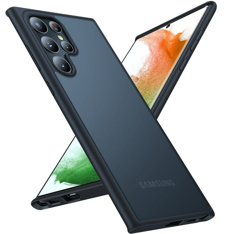 Torras Samsung S22 Ultra Phone Case, Guardian Series, Black, 1 Each 