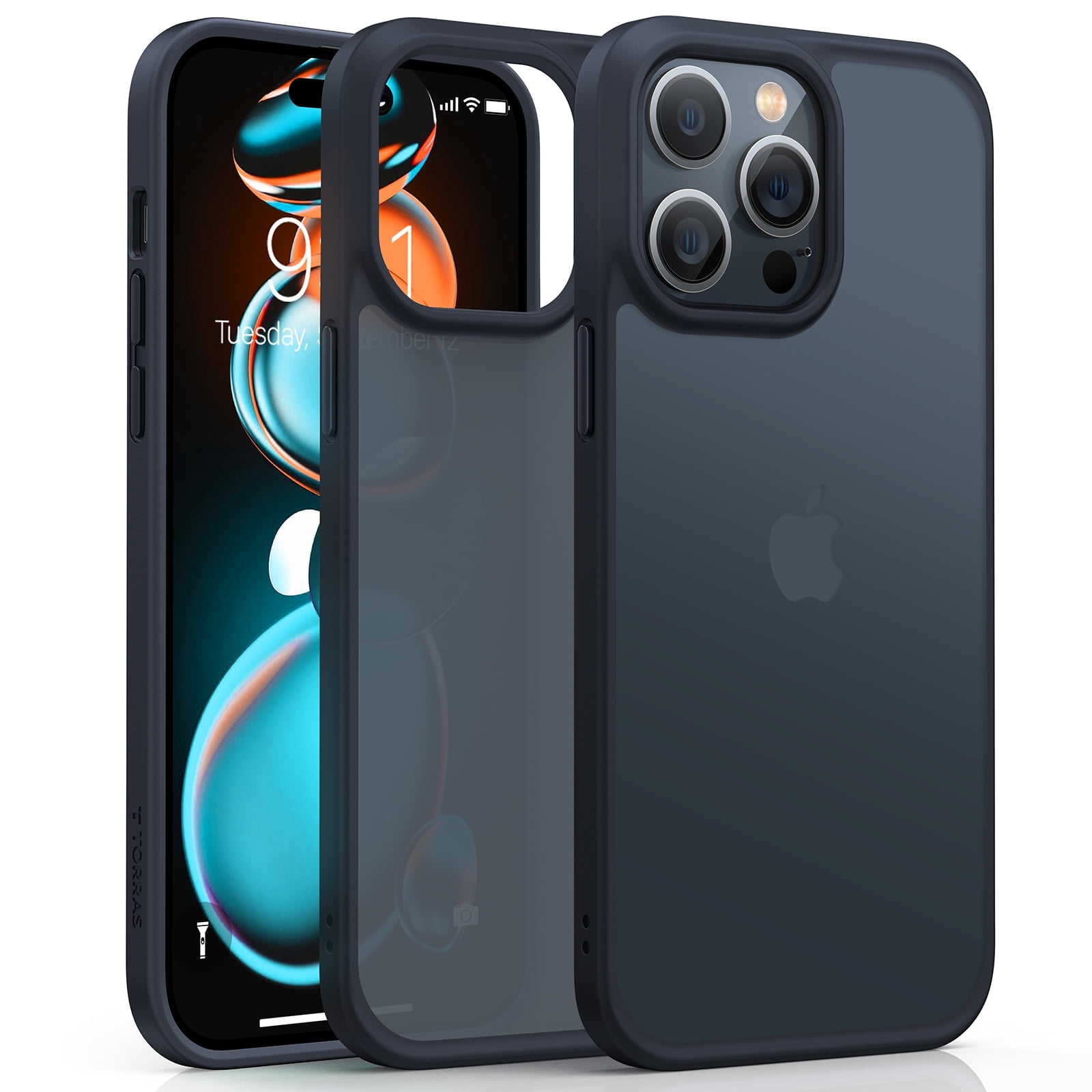 Torras iPhone 14 Pro Max Phone Case, Guardian Series, Black