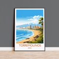 Torremolinos Travel Poster, Spain, Costa Del Sol, Travel Inspired Home ...