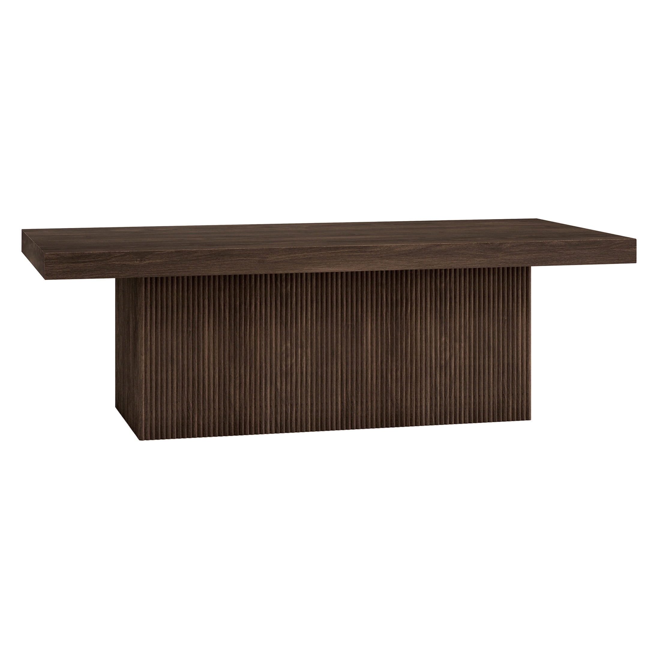 Evelyn&Zoe Modern/Contemporary 48" Wide Alder Brown Coffee Table