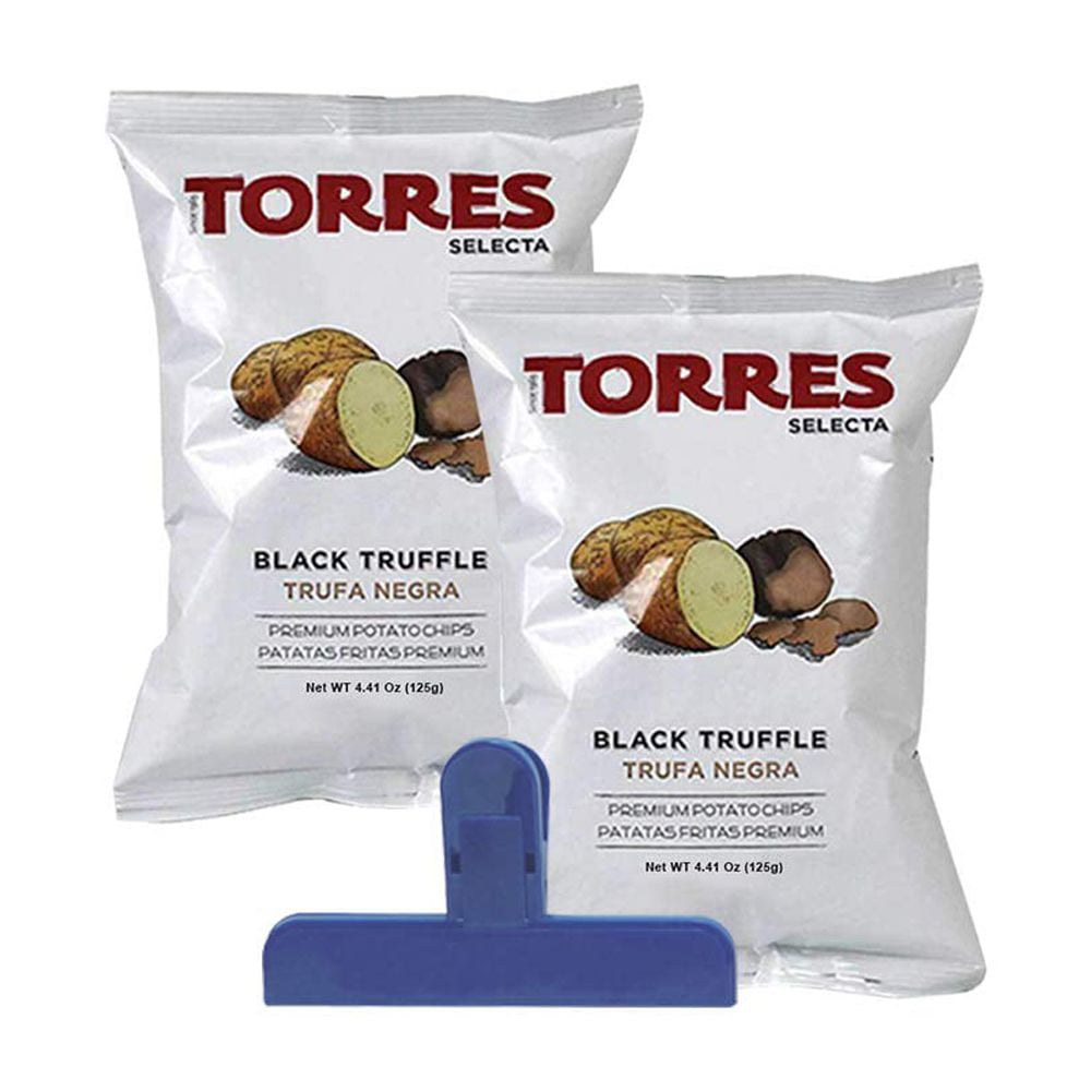 Torres Black Truffle Potato Chips with BAG CLIP, OldFashioned