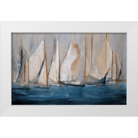 Torres, Maria Antonia 18x13 White Modern Wood Framed Museum Art Print Titled - On the Winds