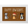 thumbnail image 1 of Torres, Melanie 14x10 White Modern Wood Framed Museum Art Print Titled - Christmas Dog Wishes, 1 of 4