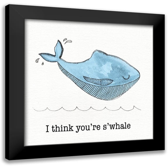 Torres, Melanie 15x15 Black Modern Framed Museum Art Print Titled - Whale I