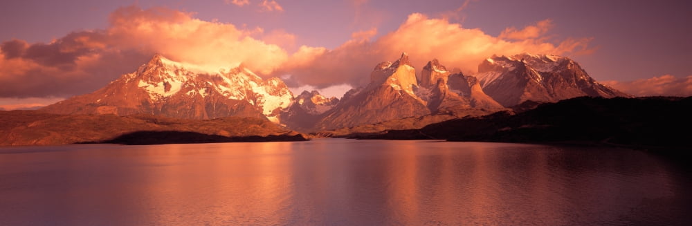 Torres de Paine National Park Chile Canvas Art - Panoramic Images (27 x 9)