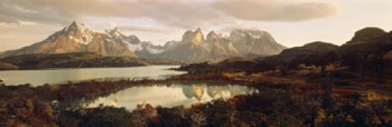Torres del Paine National Park Chile Canvas Art - Panoramic Images (36 x 12)