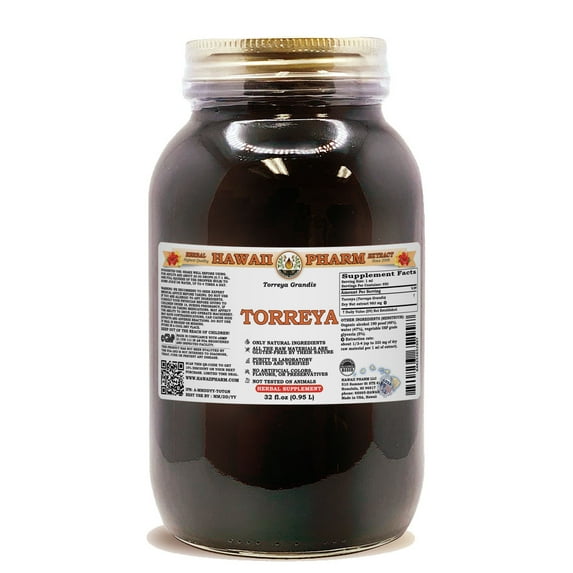 Torreya (Torreya Grandis) Dry Nut Liquid Extract. Expertly Extracted by Trusted HawaiiPharm Brand. Absolutely Natural. Proudly made in USA. Tincture 32 Fl.Oz