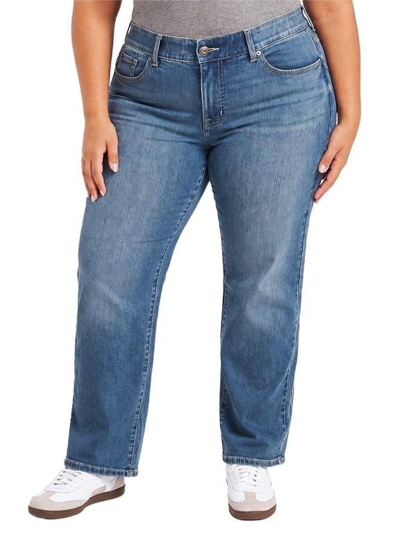 Women's Plus Size Bombshell High-Rise Straight Jean