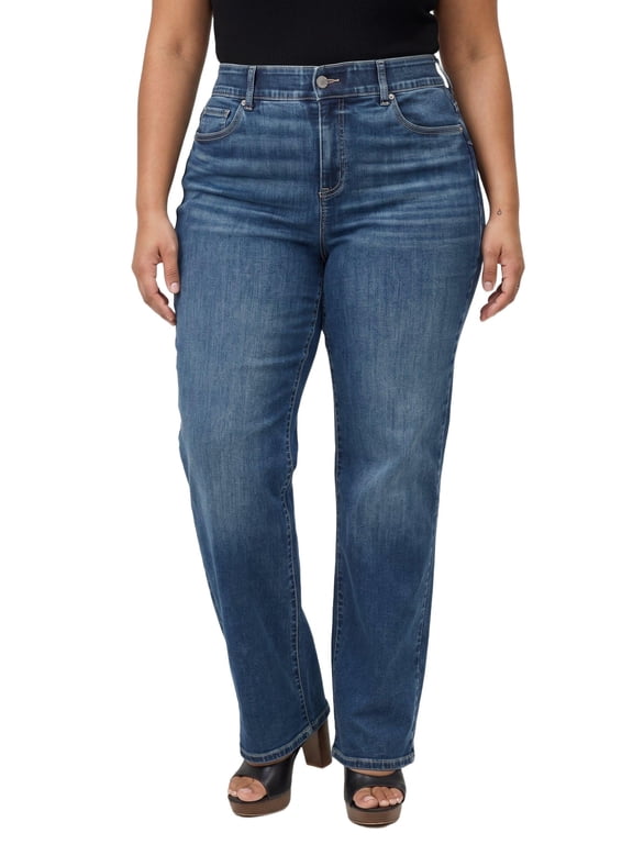 Women's Plus Size Bombshell High-Rise Wide-Leg Jean