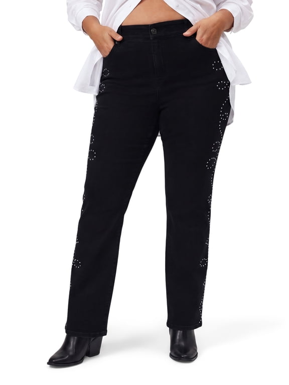 Women's Plus Size Bombshell High-Rise Straight Jean