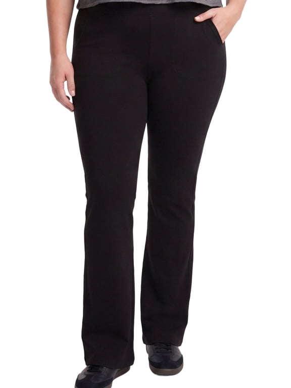 Women's Plus Size Full-Length Slim Boot Pocket Legging