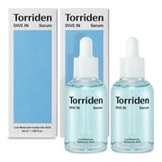 Torriden DIVE-IN Low-Molecular Hyaluronic Acid Serum, 1.69 fl oz (2 Pack) | Fragrance-free Face Serum for Dry, Dehydrated, Oily Skin | Vegan, Clean, Cruelty-Free Korean Skin Care