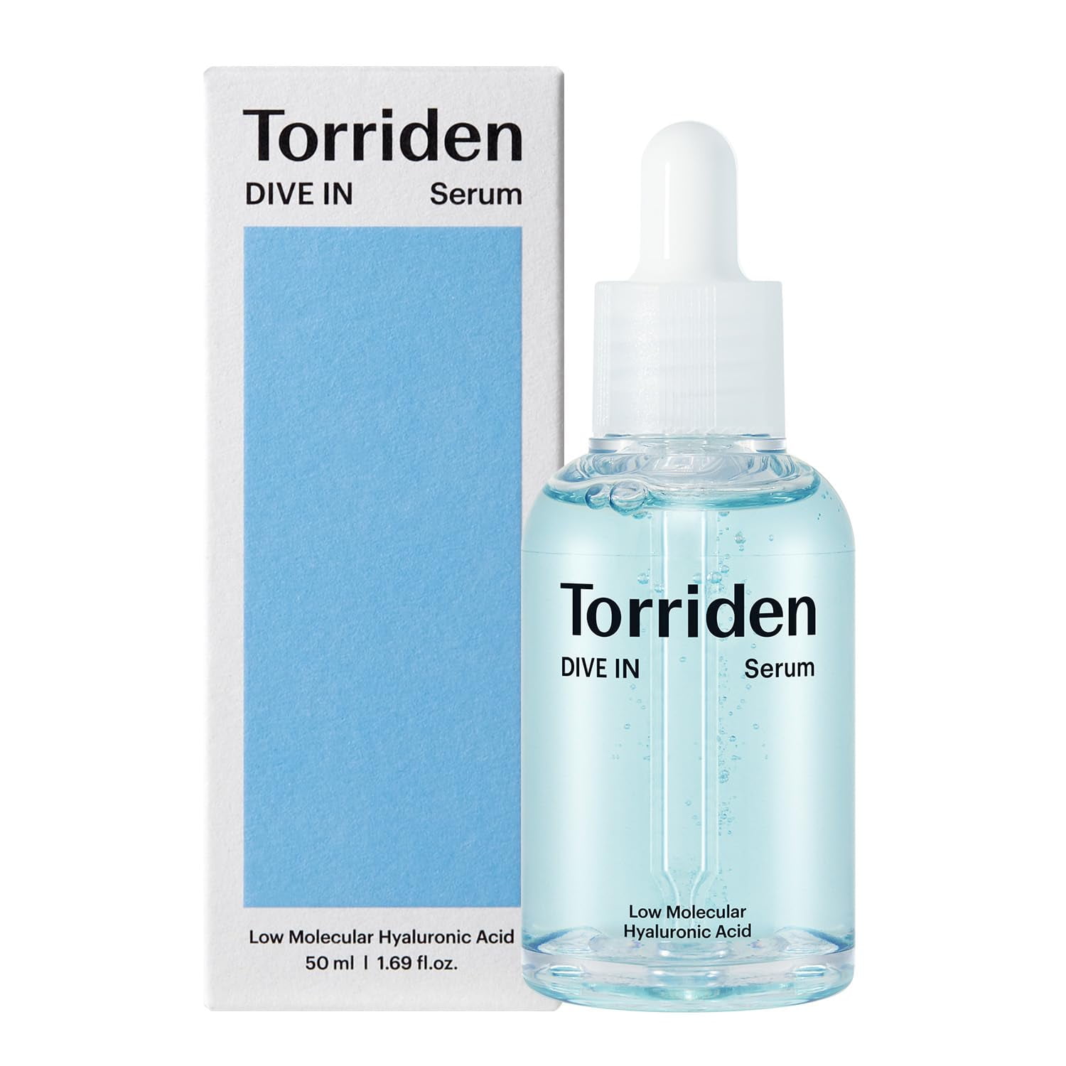 Torriden DIVEIN LowMolecular Hyaluronic Acid Serum, 1.69 fl oz