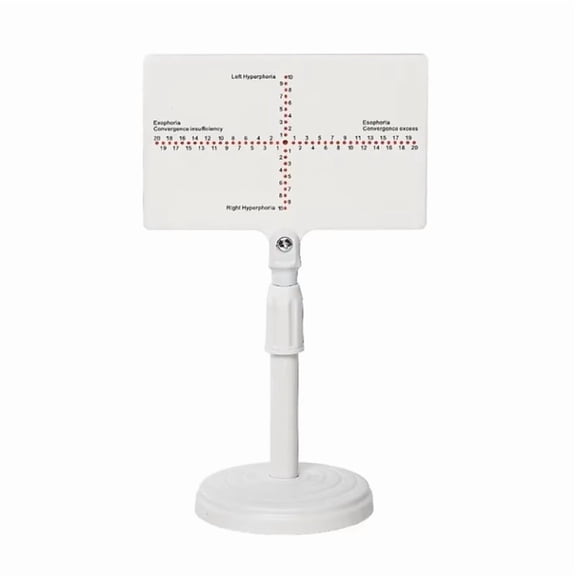 Torrington Block Phoria Strabismus AC/A Test Tool Optometry Inspection Board Charts Vision Tester Near Anisophorias,1 x Phoria Strabismus AC/A Test Tool(Printing ),White