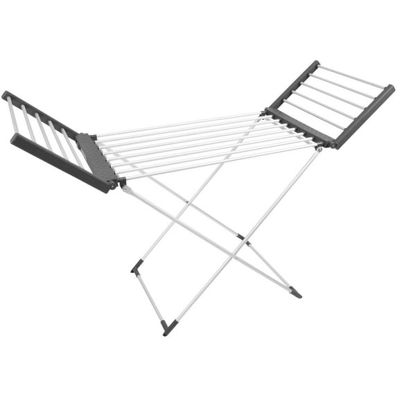 Tors Olsson Electric Heated Clothes Drying Rack, 18 Bars and 2 Heated Wings, 34 Ft of Drying Space, 30 Lbs Drying Capacity