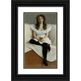 thumbnail image 1 of Torsten Wasastjerna 10x14 Black Ornate Wood Framed Double Matted Museum Art Print Titled: Portrait of a Young Woman in White (1893), 1 of 5