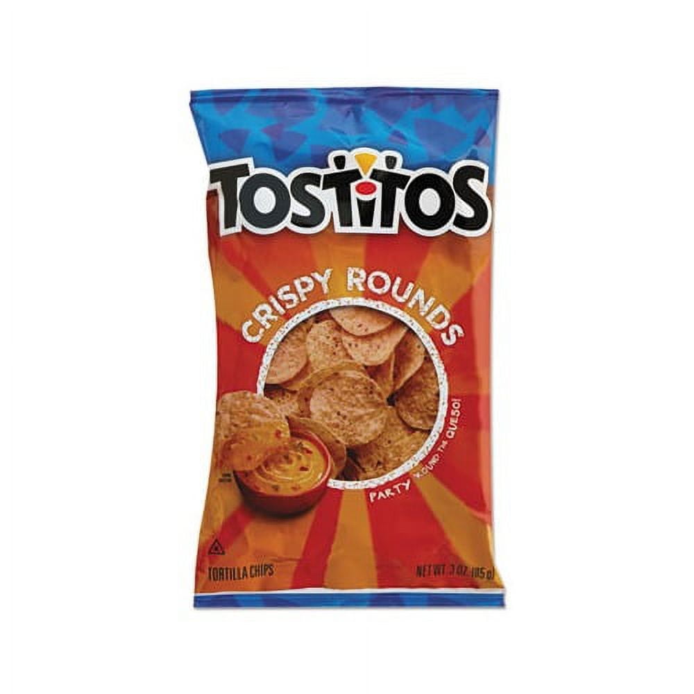 Tortilla Chips Crispy Rounds 3 oz Bag, 28/Carton