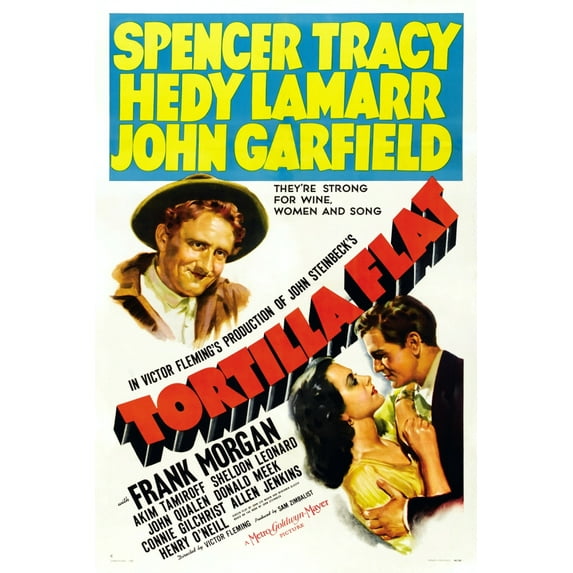 Tortilla Flat Us Poster Art From Left: Spencer Tracy Hedy Lamarr John Garfield 1942 Movie Poster Masterprint (11 x 17)