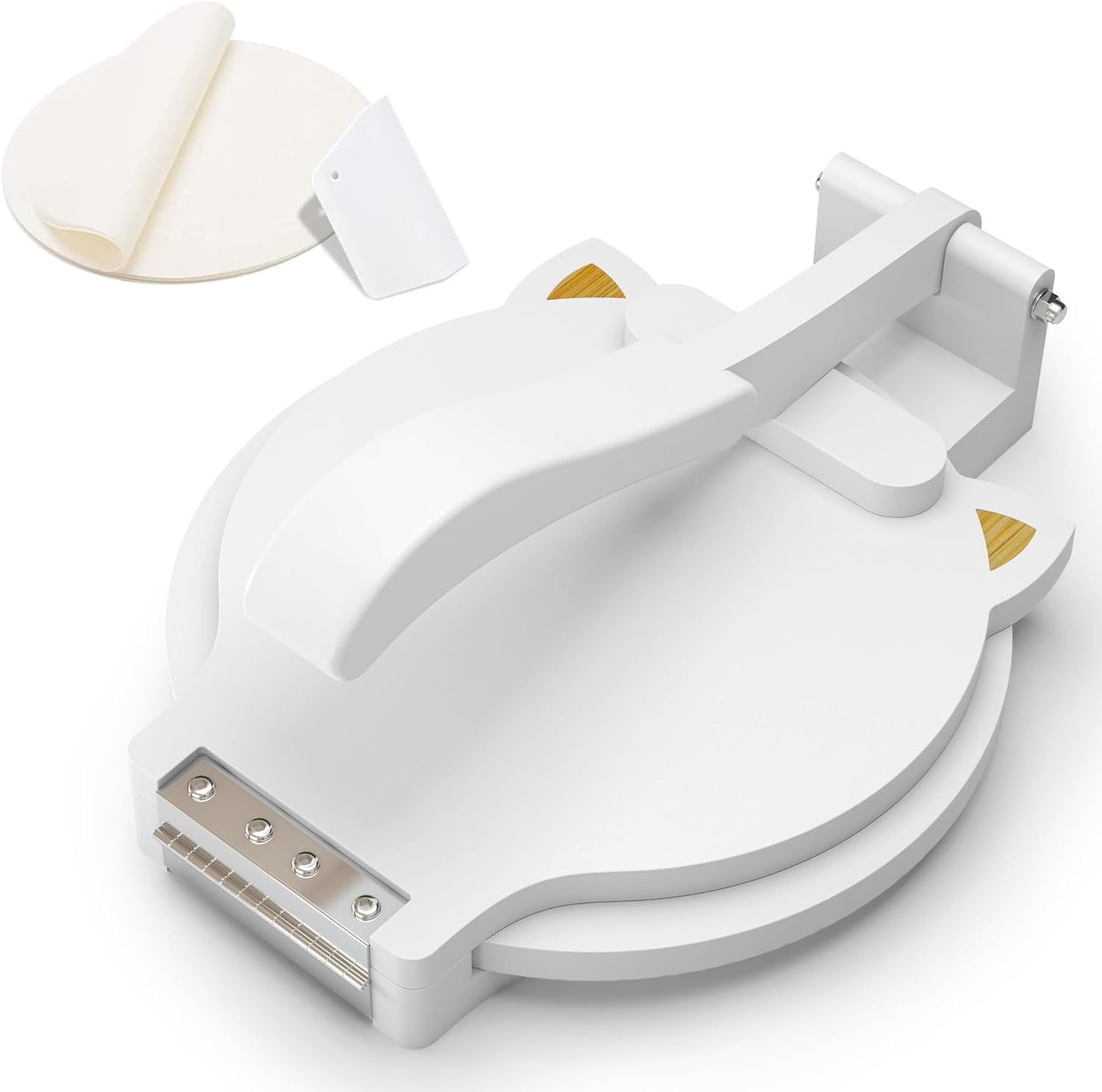 Tortilla Press 10 Inch - Quesadilla & Roti Maker, Roti Press Wood with ...