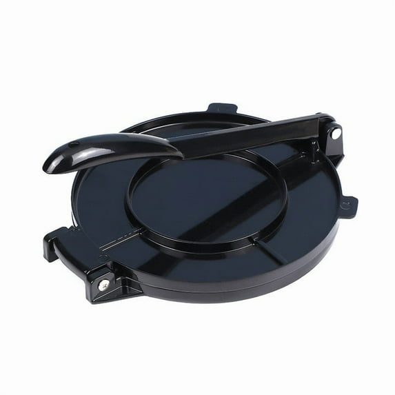 Tortilla Press & Pizza Dough Maker - Heavy Duty Aluminum 8-inch Tortilla Press, One-Piece Black Design - For Homemade Corn Tortillas, Pizza Dough, Flatbreads