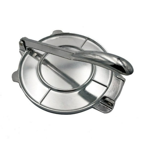 Tortilla Press And Pizza Dough Press, 8 Inch Natural Color For Corn Tortillas Pizza Dough Making - Manual Operation With Stainless Steel Construction - Home Kitchen, Restaurant,