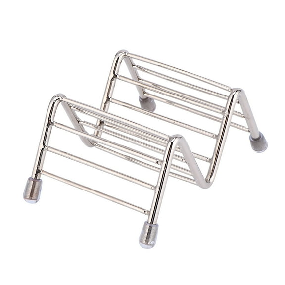 Tortilla Roll Rack Stainless Steel Taco Rack Mexican Pancake Stand Tray Taco Holder for Home Restaurant Kitchen (1 Grid)