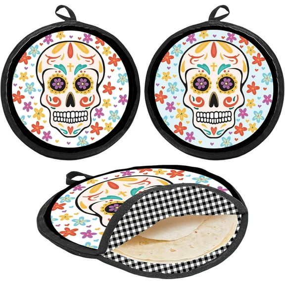 Tortilla Warmer Pouch 12 Inch Insulated Cloth Pouch for Tortilla Keepers Microwaveable Fabric Tortilla Holder Pouch Food Warmer Holder DIY