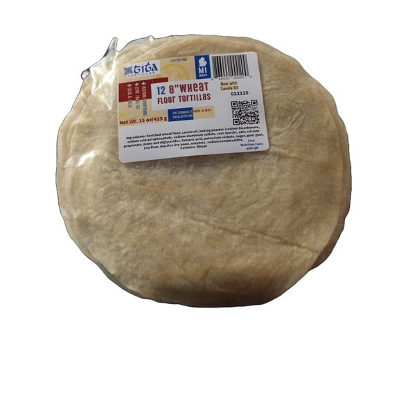 Tortillas Tita 8" Wheat Flour Tortillas, Soft Texture, Pack of 12