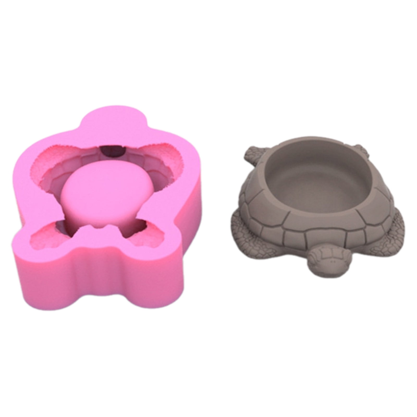 Tortoise Candle Cup Resin Moulds Succulents Planter Silicone Molds for Home Decoration, Epoxy Resin, Cement Clay Mould