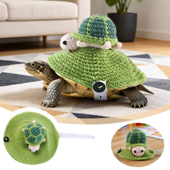 Tortoise Knitted Turtle Sweater Cute And Warm For Your Little Tortoise M Code Pet Clothes Birthday Gift For Pet Dog Cat 5.5" x 5.5"