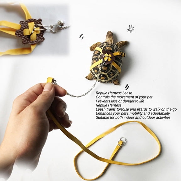 Tortoise Leash, Portable Tortoise Harness Strap Multifunctional Use Comfortable Adjustable  For Walking