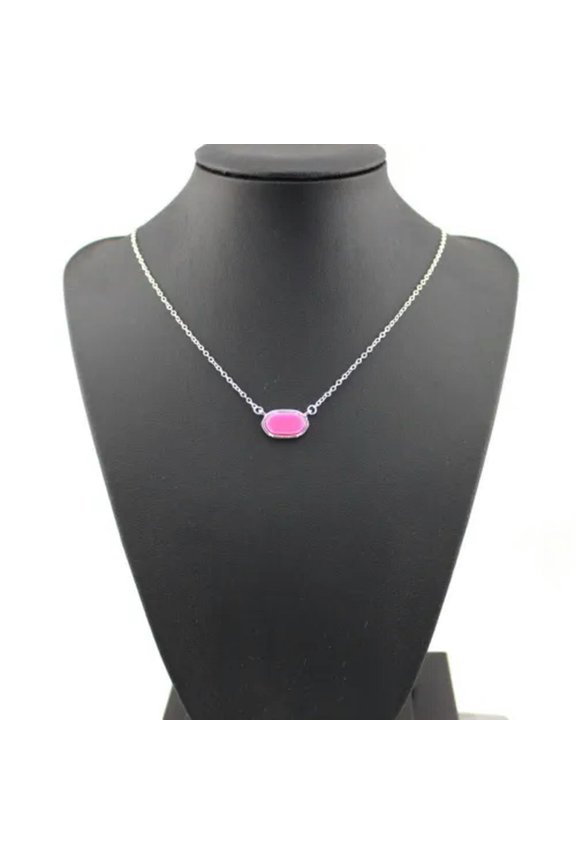 Tortoise Leopard Mini Hexagon Choker Necklace for Women Short Chokers Accessorie