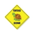 thumbnail image 1 of Tortoise Plastic Crossing Sign - 12 Inch X 12 Inch Xing Sign Gift Animal Reptile Wildlife Slow Pet Cute Exotic Nature Decor Outdoors Fun Shell, 1 of 4