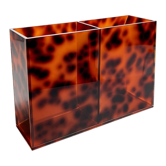 Tortoise Print Acrylic Tray Organizer,Tortoise Shell Pattern,Bathroom Vanity Leopard Tray,Modern Large Elegant Bathroom Organizer, 19.2*13.5cm