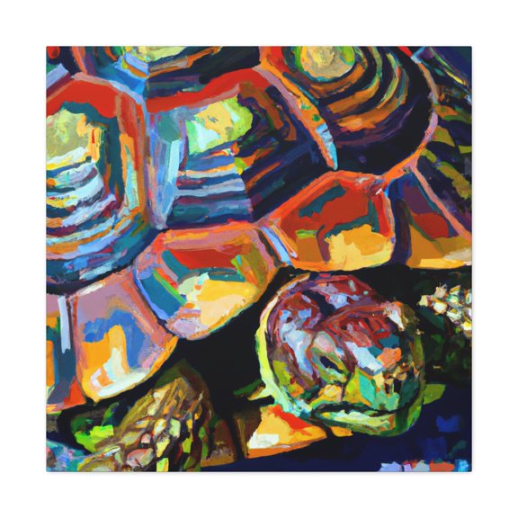 "Tortoise Shell Bloom" - Canvas