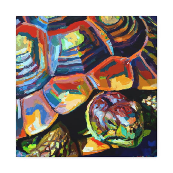 "Tortoise Shell Bloom" - Canvas