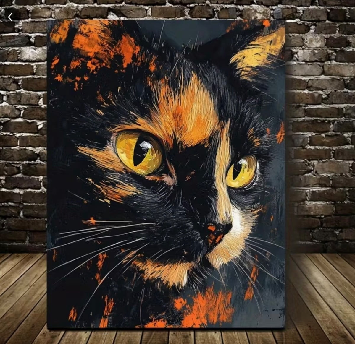 Tortoise Shell Cat Wall Art Print, Vintage Feline Home Decor - Walmart.com