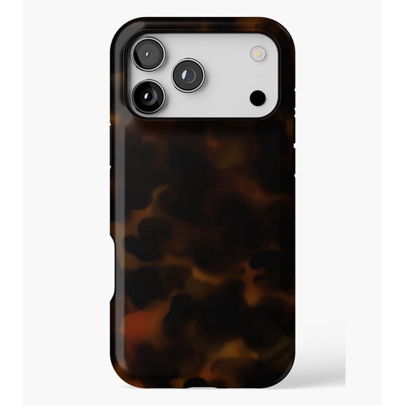 Tortoise Shell Dark Red M2013, Protective Case for iPhone 17 16 15 14 13 12 11 Pro Max – Modern Unisex Style